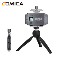 Système sans fil professionnel COMICA CVM-WS50 H, 6 canaux, omnidirectionnel, écran LCD, micro à pince pour smartphone, garantie 1 an