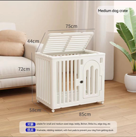 Cage pour animaux de compagnie en plastique solide pliable portable d'intérieur imperméable de haute qualité avec fermeture à bouton
