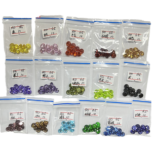 Piedras Preciosas Sueltas al por Mayor, Disponibles en Stock, de 3-10 mm, 3 #   Rubí Sintético Rojo Rosa Tratado Térmicamente, Corindón, Corte Brillante, Juego de Color/Fuego - Product Image 1