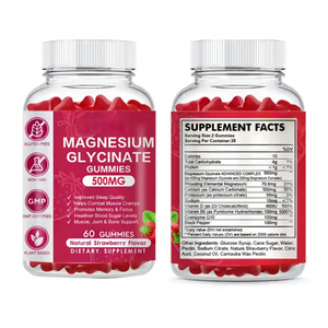 Caramelle Gommose OEM con Zinco, Calcio, <span class=keywords><strong>Vitamina</strong></span> <span class=keywords><strong>D3</strong></span>, Treonato di Magnesio per il Sonno e la Salute Cerebrale, Gommose al Glicinato di Magnesio - Product Image 2