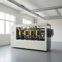 Máquina Eléctrica Automática ShineKing de Alta Eficiencia para Cortar y Ranurar Cartón Corrugado con Cuchilla Delgada - Equipo de Embalaje PLC 380V Fácil de Usar