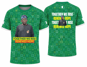 Camiseta Personalizada de Bajo Precio para la Elección en Nigeria, Camiseta de Manga Corta para Hombre con Impresión Digital, Camiseta de Campaña Política con Logotipo OEM, Poliéster de Secado Rápido - Product Image 3
