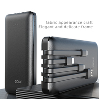 Batterie Externe Électronique Portable 10000 mAh, Batterie au Lithium Intelligente, Interface d'Entrée Micro USB 10 W pour Recharger Smartphones et Ordinateurs Portables