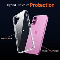 Coque de téléphone transparente anti-jaunissement pour iPhone 16E 15 14 12 13 Pro Max couverture de téléphone en TPU souple antichoc rigide