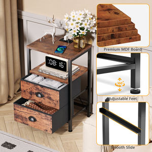 La mesa auxiliar de sofá personalizada más vendida de fábrica con configuración rápida USB y mesa auxiliar limpia versátil y conveniente - Product Image 4