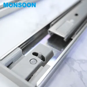 MONSOON 45mm Drawer Channel Cabinet küche Ball Bearing Drawer push-to-open kugellager push offenen schublade rutsche