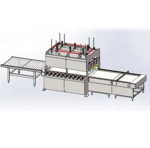 La frecuencia de radio de placa del panel de máquina de unión con alimentación automática prensa de madera