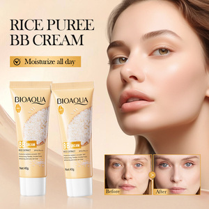 Crema <span class=keywords><strong>BB</strong></span> de Pulpa de Arroz Cruda de 40 g, Embellece el Tono de la Piel, Oculta los Poros, FPS45 PA+++, Aislamiento Eficaz, Ilumina la Piel - Product Image 1