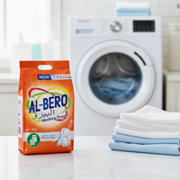Détergent en poudre sans phosphate pour lave-linge 1 kg, doux pour la peau, élimination des taches, usage unique, adapté à tous les types de vêtements