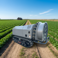 Pulvérisateur agricole intelligent autopropulsé sans pilote JaFu à chenilles, haute efficacité, moteur de véhicule de pulvérisation de pesticides, télécommande 500m