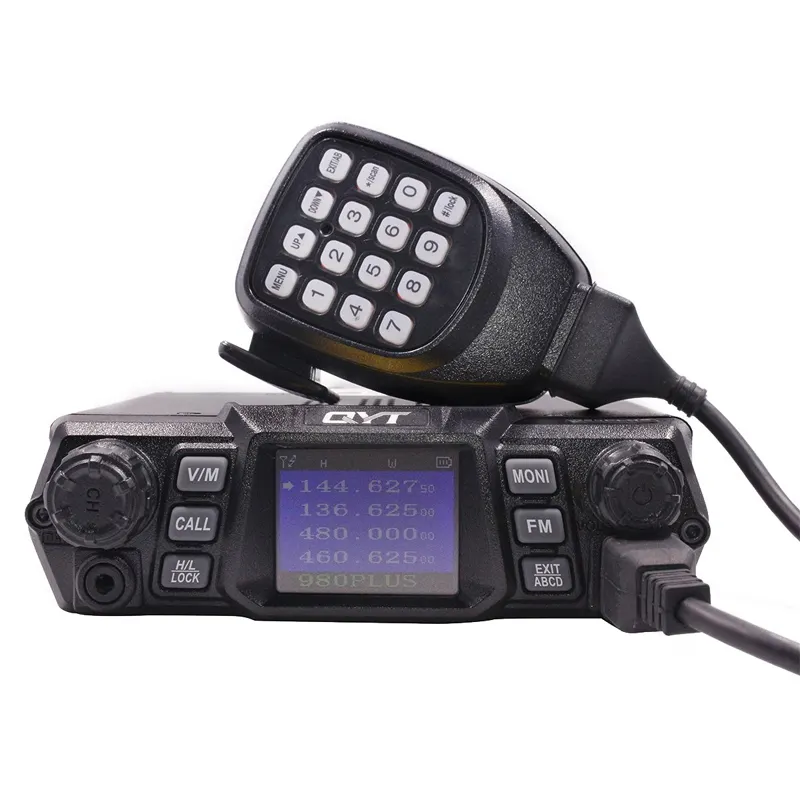 Hoog Vermogen KT-980 Plus 100W Uhf Radio Mobiele 100 Mijl Bereik Walkie Talkie Met Basisstation Tweeweg Radio Voor Voertuig Kd01241