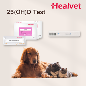 Healvet - Kit de Prueba Rápida Cuantitativa de <span class=keywords><strong>Vitamina</strong></span> <span class=keywords><strong>D</strong></span> 25(<span class=keywords><strong>OH</strong></span>)D3 Canina y Felina, Analizador de Inmunoensayo de Fluorescencia - Product Image 1