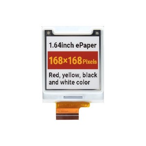 Pantalla cuadrada de papel electrónico (G) de 1,64 pulgadas, 168 x 168, Rojo/Amarillo/Negro/Blanco - Product Image 1