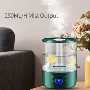 4.5L Large Capacity Ultrasonic Cool Mist Humidifier Quiet Adjustable Mist Smart-Touch Screen Air Humidifier for <b>Home</b> Desk - Product Image 2