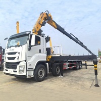 Camion-grue articulée hydraulique Isuzu 20 tonnes haute performance pour levage de charges lourdes, véhicule de transport, vente directe usine