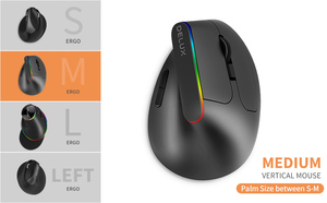 Bán Buôn <span class=keywords><strong>Delux</strong></span> M618C 2.4Ghz Không Dây Ergonomics Thiết Kế Dọc Văn Phòng Chuột 6 Nút 1600 Dpi Quang Chuột - Product Image 4