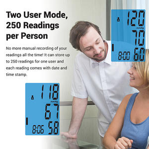 Tensiomètre numérique TRANSTEK pour usage domestique, écran extra large de 4,3 pouces, brassard réglable, tensiomètre numérique précis - Product Image 2