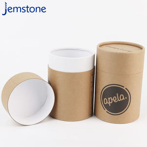 Fábrica física al por mayor cilindro tubo de cartón caja de embalaje de tubo de papel Kraft - Product Image 4