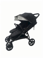 Poussette double légère et compacte côte à côte Conception en tissu confortable pour jumeaux ou frères et sœurs