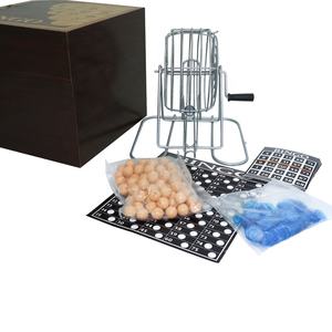 Set da Gioco Deluxe con <span class=keywords><strong>Tombola</strong></span>, Bingo, Ludo Alcolico e Gabbia Girevole in Acciaio - Product Image 4