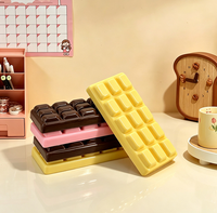 Jouet anti-stress en forme de barre de chocolat, TPR super doux, à remontée lente, simulation de nourriture, pour adolescents et adultes, cadeaux