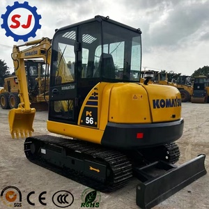 Excavadora de cadenas KOMATSU PC56 original de Japón, modelo 2022, 95% nueva, usada, maquinaria de construcción hidráulica, motor en buen estado. - Product Image 1