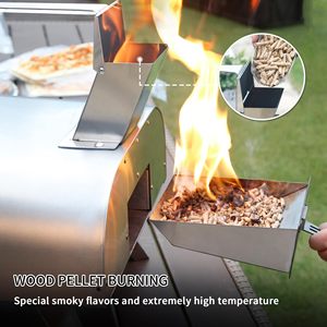 Parrilla Portátil <span class=keywords><strong>de</strong></span> Carbón y Leña para Pizza, <span class=keywords><strong>de</strong></span> Acero Inoxidable, para Camping y Exteriores, Precio <span class=keywords><strong>de</strong></span> Fábrica - Product Image 5