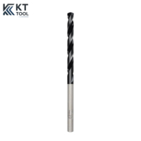 Foret industriel de 5/32 pouces, M35 Cobalt, revêtement TiAlN, longueur totale de 3-1/2 pouces, pour percer le métal, l'acier et l'aluminium