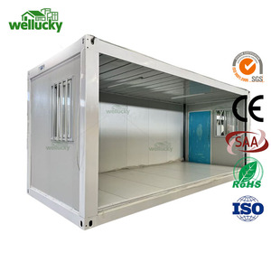Wellucky, складной стальной дом, переносная ветростойкая кабина для использования в магазине с быстроразъемным контейнером - Product Image 1