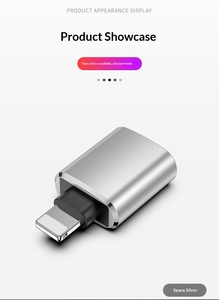 Adaptador OTG Metálico Móvil, Convertidor <span class=keywords><strong>USB</strong></span> 1.1, Unidad Flash Compatible con iPhone, Garantía de 1 Año, Modelo LMD-00176 - Product Image 6