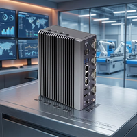 Mini PC Industrial Sin Ventilador, Nuevo, con Intel Atom/Elkhart Lake X6425E/J6412/N6210, 2LAN, 4COM, Computadora Industrial Integrada
