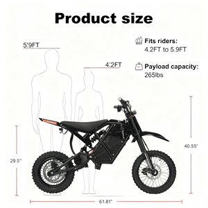 Motocicleta Todoterreno de 3000W con Instrumento LCD, Capacidad de Carga de 265LBS, Motocicleta Deportiva para Adultos y Adolescentes - Product Image 4