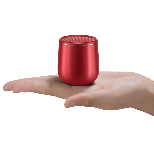 Small Waterproof Mini Portable Wireless Metal Speaker Punchy Bass Rich Audio Stereo Pairing Handheld Pocket Size