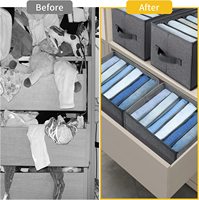 Organisateur de tiroir de rangement d'articles ménagers nouvelle tendance pour Jeans pantalons garde-robe vêtements organisateur de placard