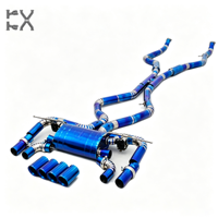 Système d'échappement en alliage de titane haute performance pour X5M X6M F95 F96 V8 4.4T, poli miroir, épaisseur 1,5 mm, garantie 3 ans