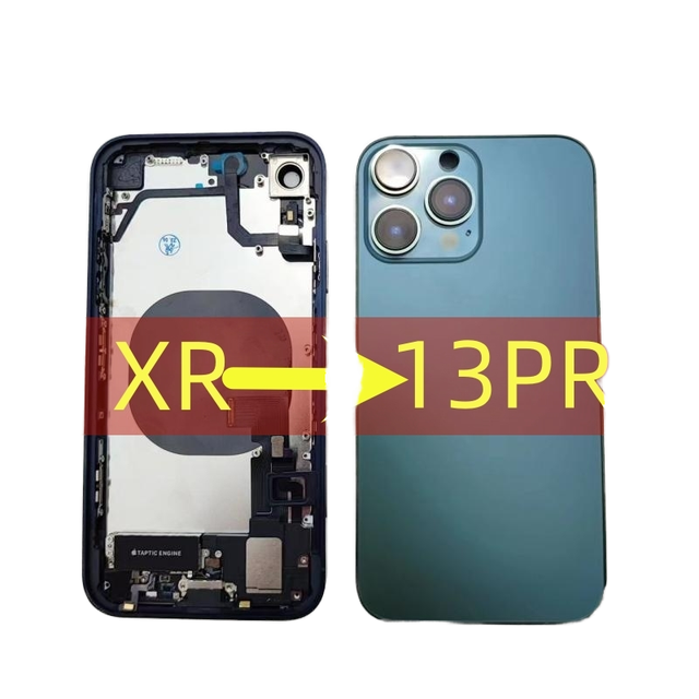 Convert Mobile Phone Housing for iPhone XR Convert to 13 Pro Xr to 14 Pro and Xr Convert To14 Pro Max Back Cover Housing