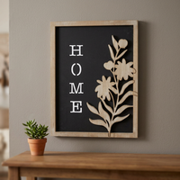 Décoration murale rustique moderne pour la maison, artisanat en bois MDF, lavable, pour salon