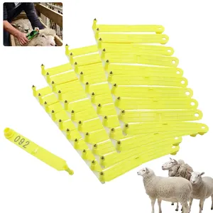 Livestock Self-piercing Tip Goat Pig Cow Ear Tag One-piece Connecting Long Ear Tag Sign for Sheep