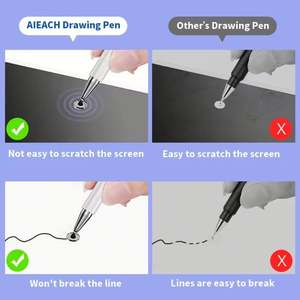 Stylet capacitif pour <span class=keywords><strong>Huawei</strong></span> <span class=keywords><strong>Matepad</strong></span> <span class=keywords><strong>Pro</strong></span> Series, sans latence, toucher constant, stylet tactile en aluminium M Pencil - Product Image 2