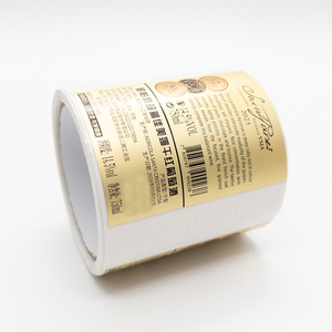 Etiqueta Adhesiva Personalizada para Botellas de Vino Tinto y <span class=keywords><strong>Whisky</strong></span>, con Impresión UV Localizada, Papel Texturizado, Lámina Metálica y Relieve - Product Image 4