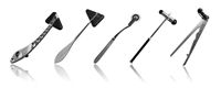 Marteau de percussion médical pour examen des nerfs, multifonctionnel, triangulaire, pour réflexes nerveux, classe II, garantie 1 an