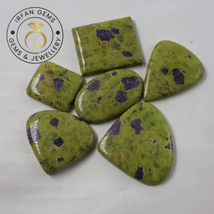 Lot en gros de cabochons en Atlantisite Stichtite 100% naturelle de haute qualité, pierres précieuses brutes de guérison pour la fabrication de bijoux - Product Image 4