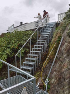 Escalones Antideslizantes Galvanizados por Inmersión en Caliente para Exteriores, Escaleras Libres de Tramo para Acuicultura, Ríos y Playas, Rejas Metálicas y Portones - Product Image 5