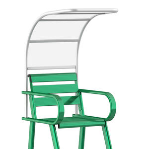 Silla de árbitro de aluminio Silla móvil para silla de árbitro de cancha de tenis con toldo - Product Image 2