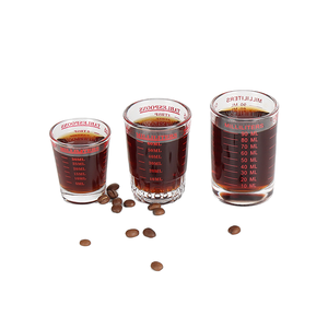 Bcnmviku Bộ dụng cụ pha chế không chì pha chế 30ml/1oz Kính Đo một lần thân thiện với môi trường với muỗng cà Phê Muỗng Canh cốc đo - Product Image 2