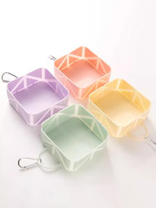 Cuenco portátil plegable de silicona para <span class=keywords><strong>perros</strong></span> y gatos al aire libre, estilo moderno que acompaña el lavabo para comer y beber para acampar para alimentar - Product Image 2