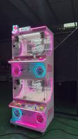 Mini machine d'arcade à griffes à double couche 4 joueurs Grue jouet en plastique à pièces Garantie 1 an Bénéfices élevés pour les jeux cadeaux