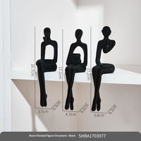 Figurine abstraite en résine de luxe nordique, Penseur, Art moderne, Décoration pour salon, chambre à coucher, salle à manger, Livraison gratuite