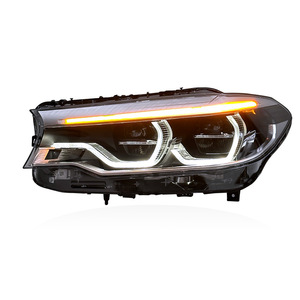 JY ไฟหน้า LED 12V สำหรับ5ชุด G38 G30, 2018-2020อัพเกรด lci ช้อนสไตล์ lci เมทริกซ์ชุดไฟหน้า LED headlamp - Product Image 3