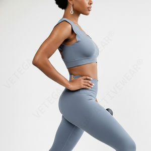 Leggings en nylon sans couture à taille haute pour femme Vetega Activewear Nube, couleur unie |   Vêtements de yoga haut de gamme, compressifs et respirants - Product Image 5